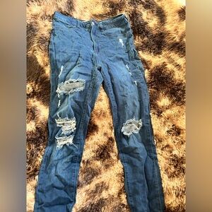 Fashion Nova Dark Blue Stretch Denim Jeans
